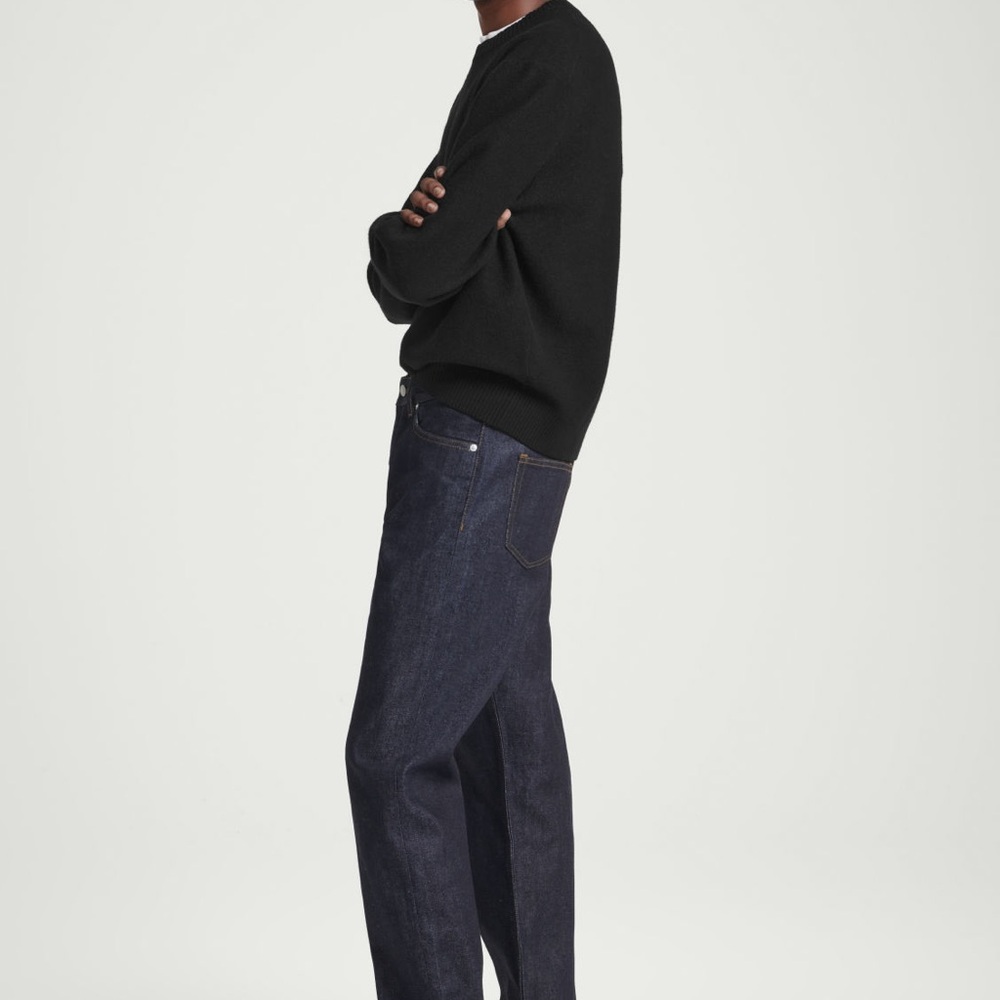COS signature raw selvedge straight leg jeans 31/32
